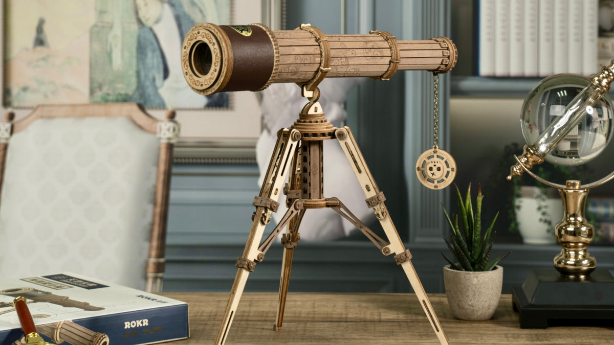 Introducing The Stylish ROKR Monocular Telescope 3D Wooden Puzzle