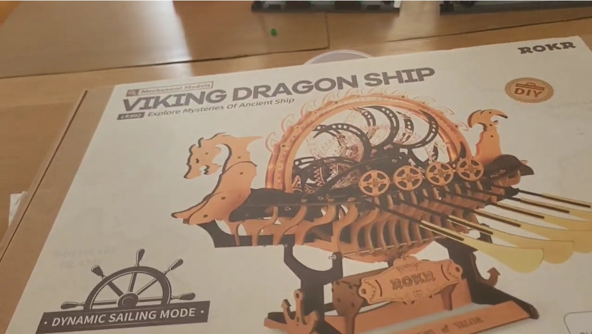 ROKR Viking Dragon Ship Build and Review