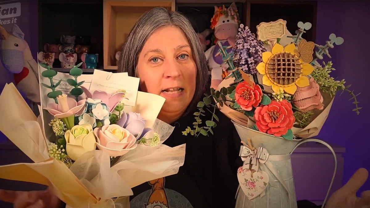 Banner ROKR Spring Time Bouquet DIY 3D Puzzle Review