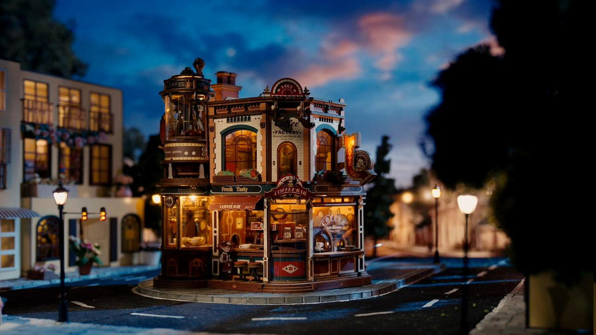 ROKR Coffee Factory Building Kit