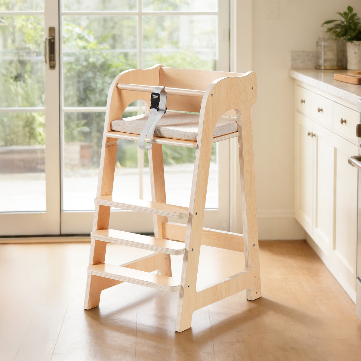 ROBUD Wooden Multifunctional High Chair main product photo