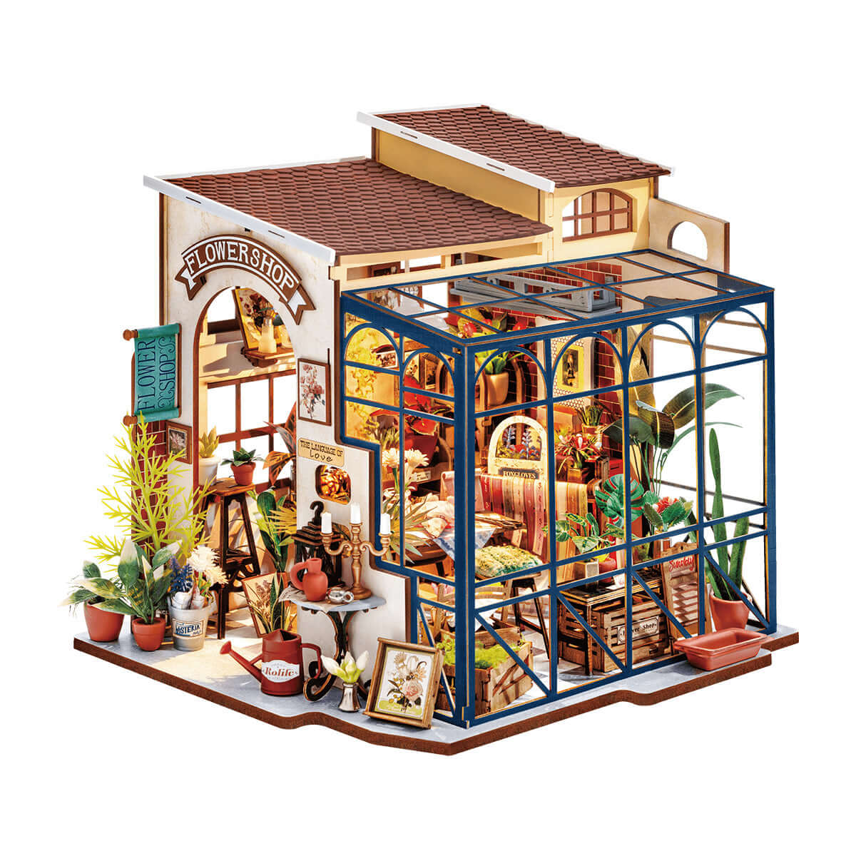Rolife Emily's Flower Shop Miniature House DG145 main product photo