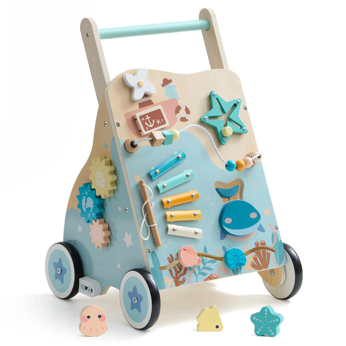 Robud baby push walker, packaging and box contents