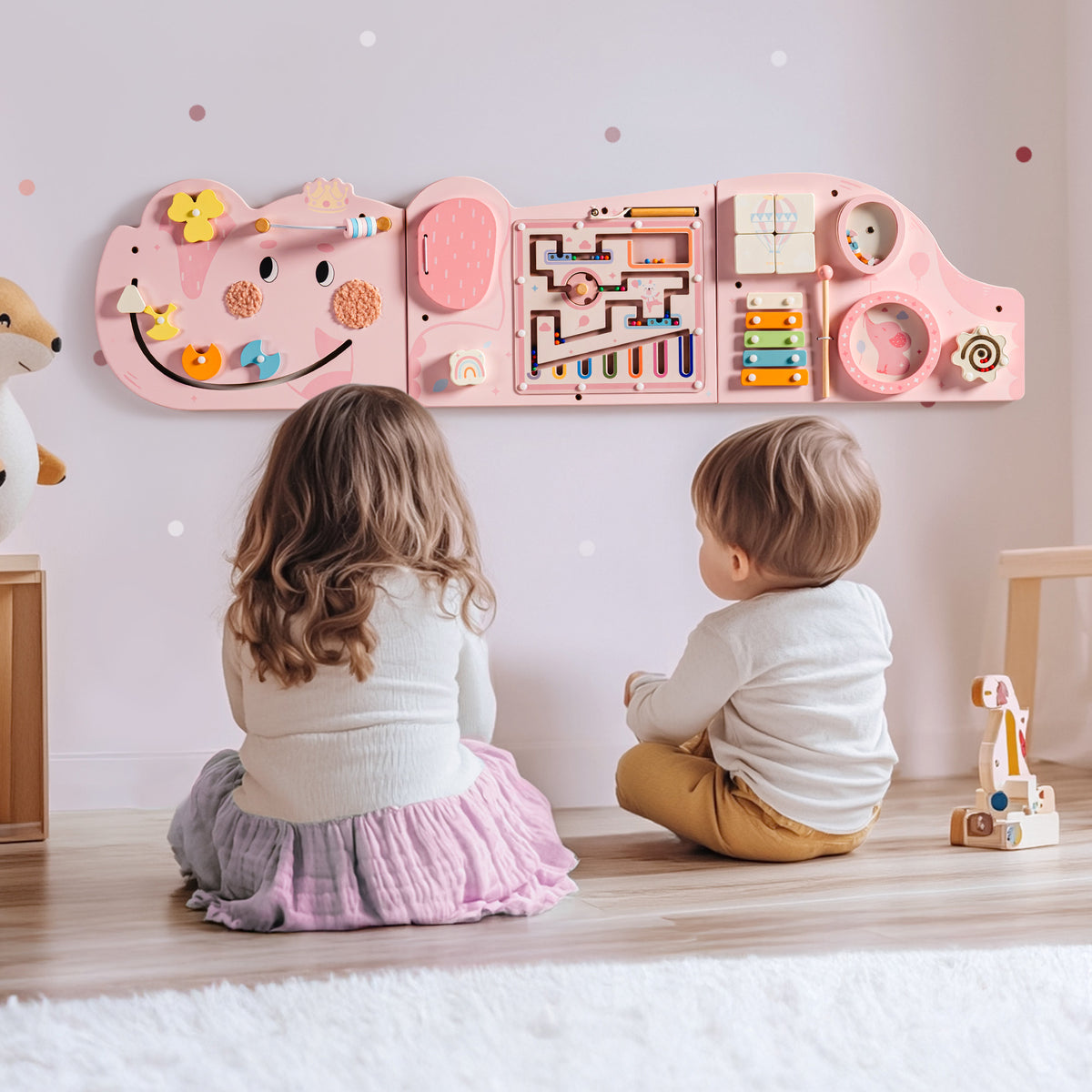 ROBUD Wooden Cream Elephant Busy Board, view 15