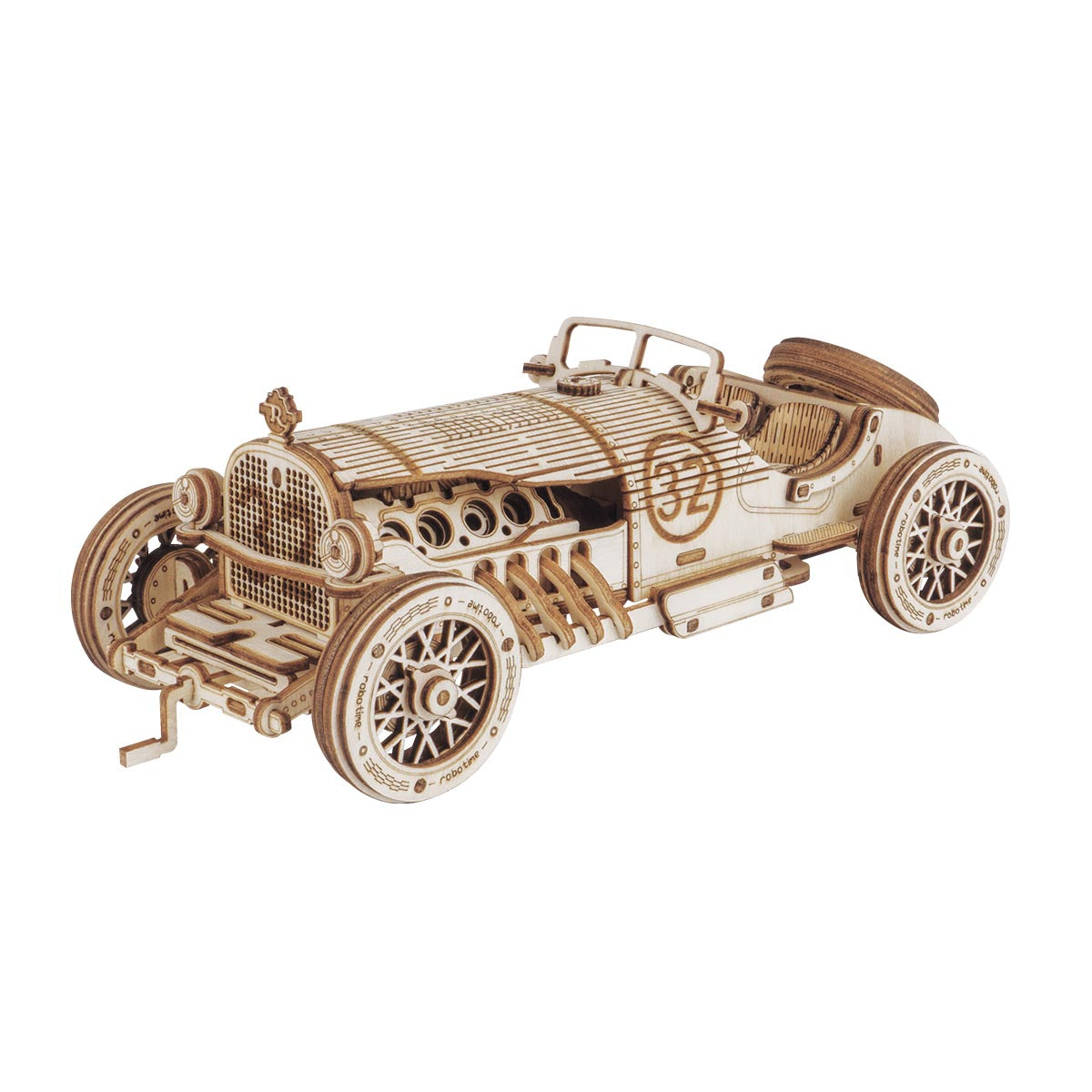 ROKR Grand Prix Car Scale Model 3D Wooden Puzzle MC401 main product photo
