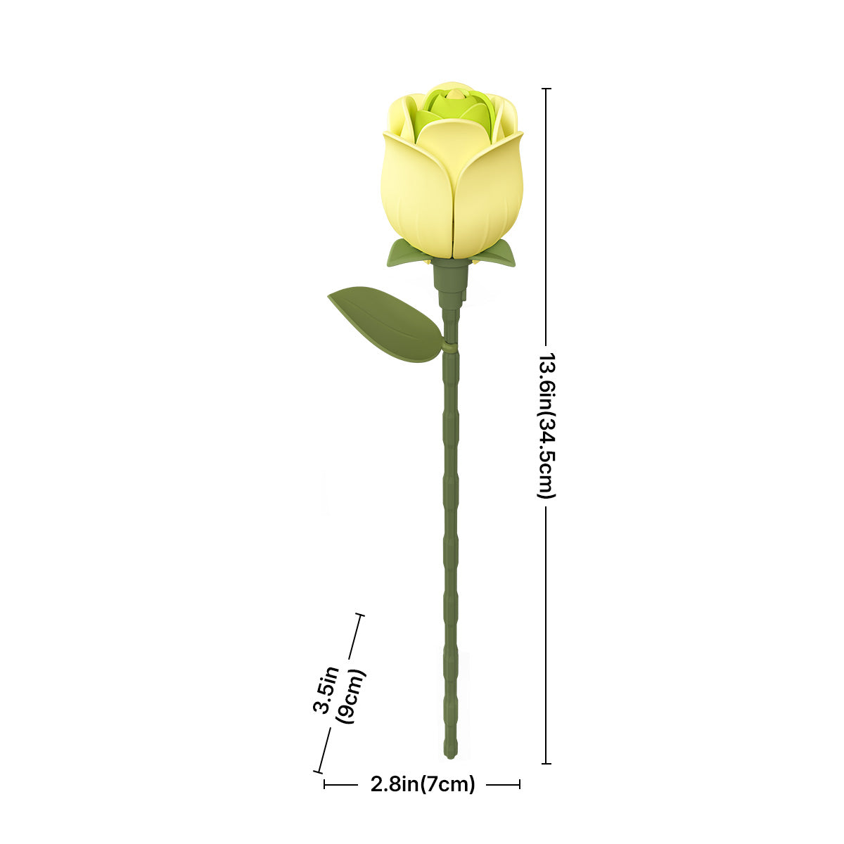 ROKR Floral Art Series Single Flower, 3D wooden single flower puzzle, front product view (AD023)