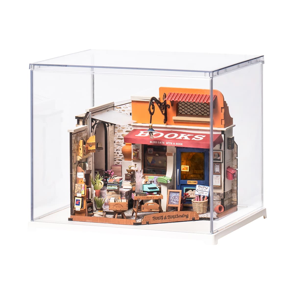 Rolife Corner Bookstore DG164 with Display Box DF03L main product photo