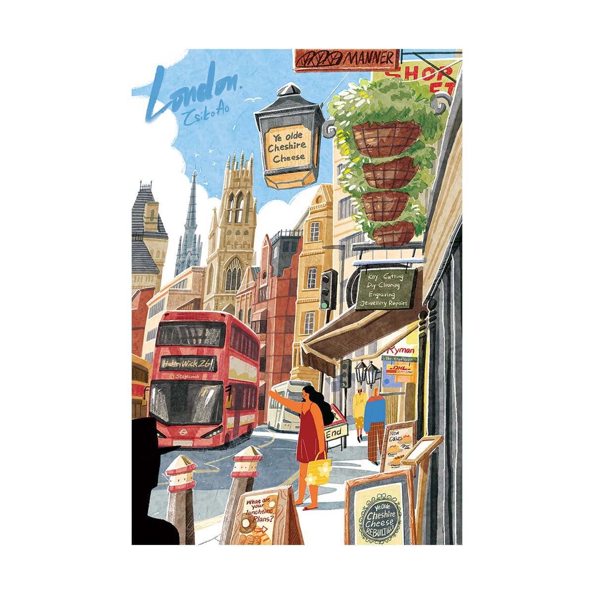 Rolife Walk in London 1000 Piece Jigsaw Puzzle PT003 main product photo