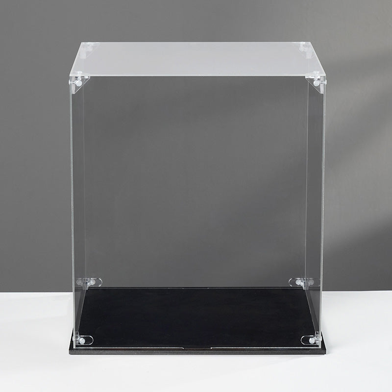 ROKR Display Case Dust Cover for 3D Puzzles RFM04 3D wooden puzzle model, close-up of interior components and accessories