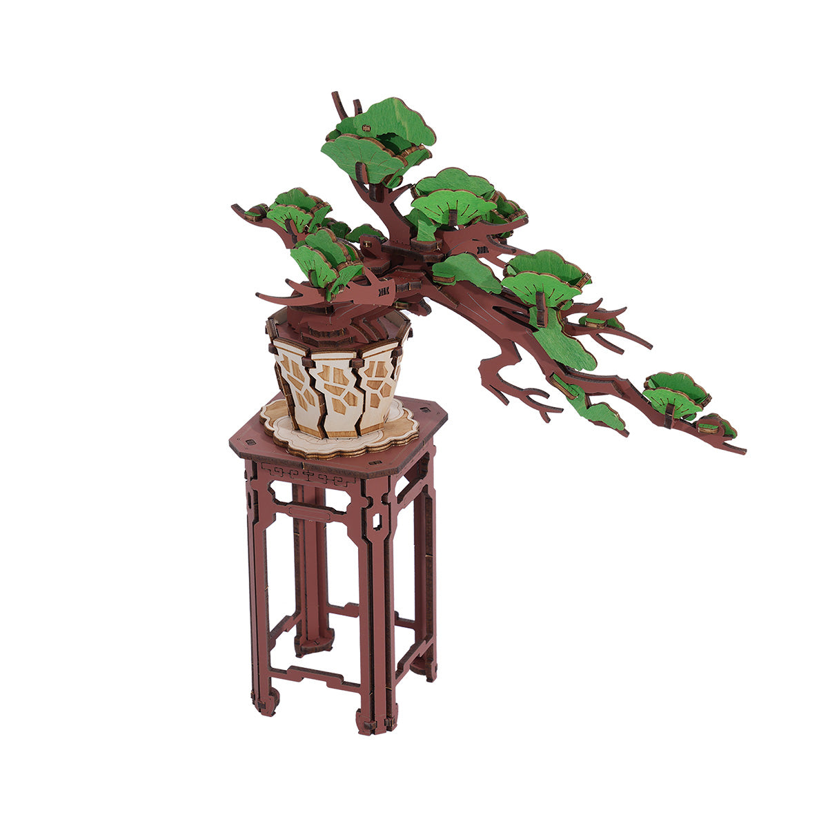 Rolife Evergreen Pine Bonsai DIY Wooden 3D Puzzle TG510 main product photo