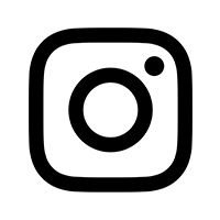 Robotime Instagram social media icon, official Instagram logo in black on a white background
