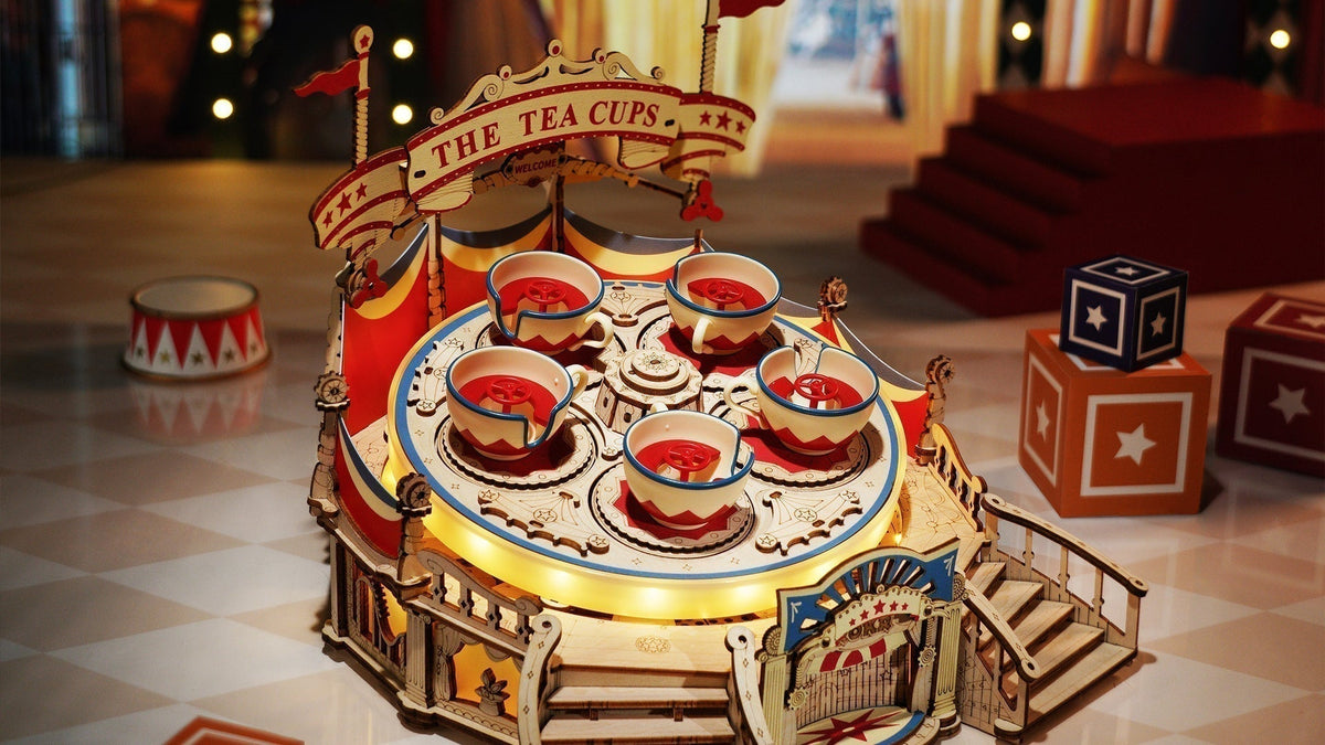 Banner ROKR Tilt A Whirl DIY Music Box 3D Wooden Puzzle Review