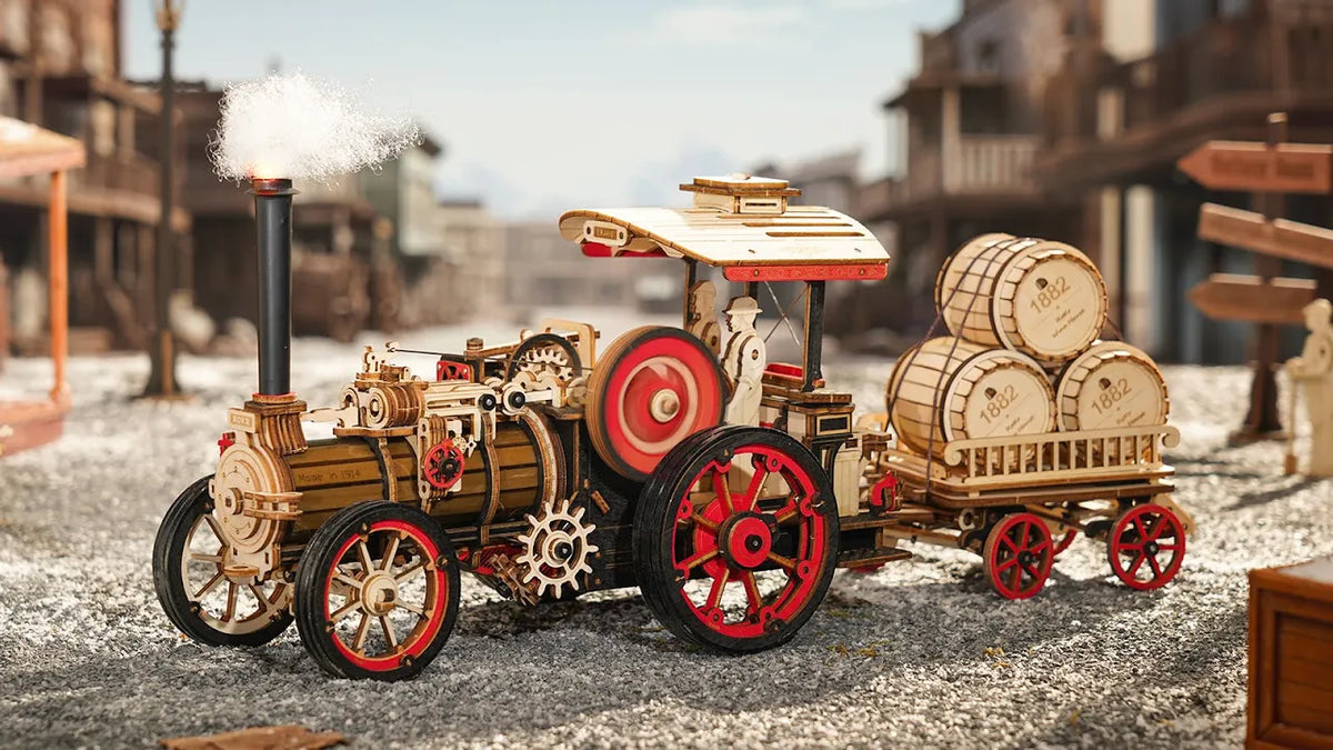 Introducing ROKR Steam Engine 3D Wooden Puzzle