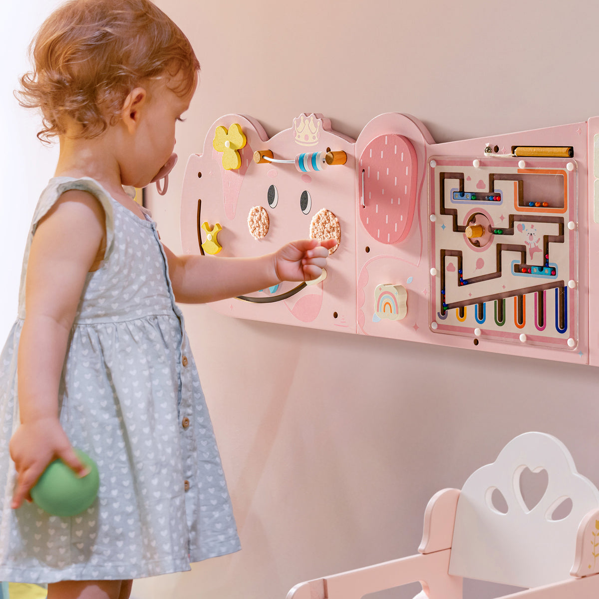 ROBUD Wooden Cream Elephant Busy Board, view 14