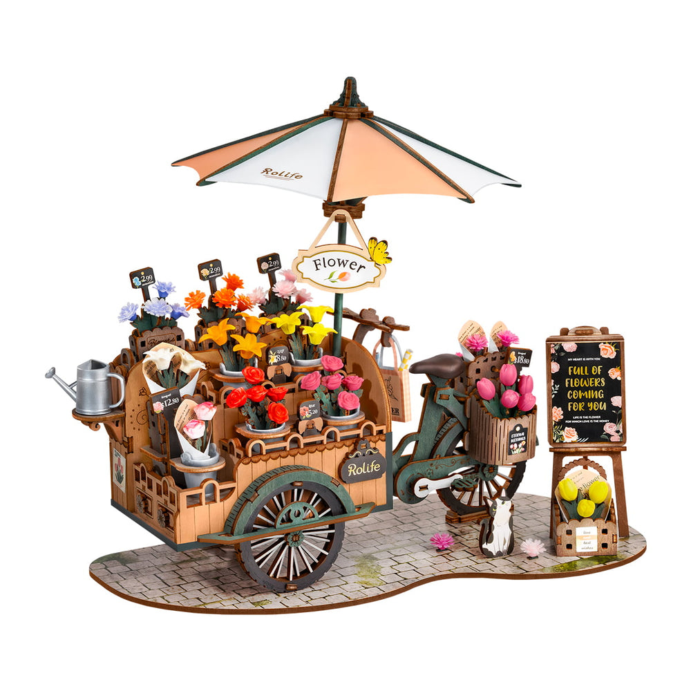 Rolife Blossom Cart 3D Holzpuzzle TGS03
