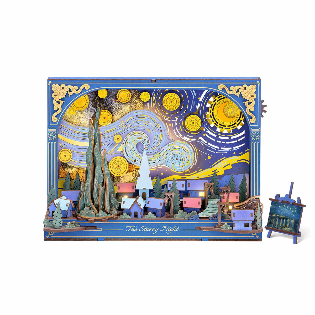 Rowood The Starry Night Wall Art 3D Wooden Puzzle TH003 main product photo