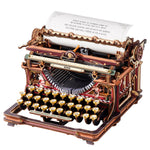 ROKR Mechanical Typewriter Wooden 3D Puzzle LK703C (Magic Version) LK703C, product front view on neutral background