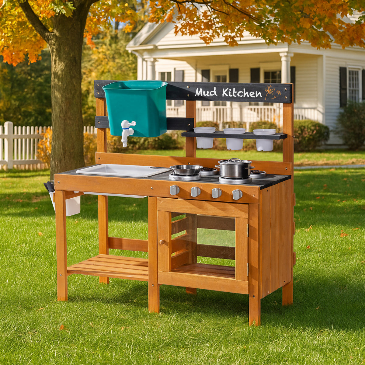 ROBUD Outdoor Mud Kitchen with Real Water Play main product photo