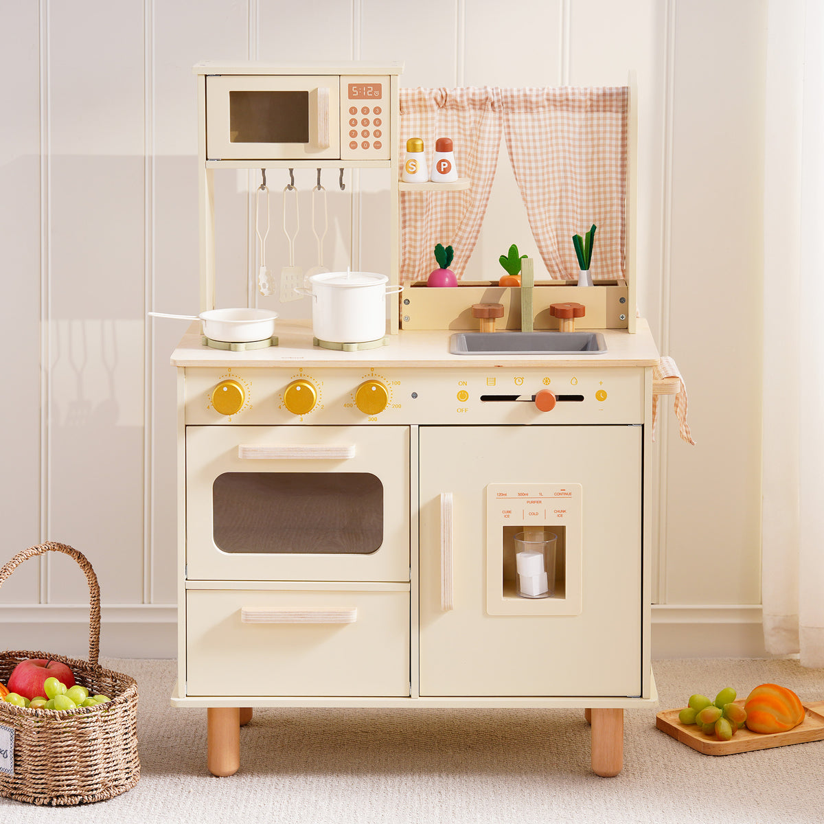ROBUD Wooden Pretend Play Kitchen Set for Kids main product photo