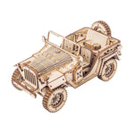 ROKR Army Jeep Scale Model 3D Wooden Puzzle MC701 main product photo