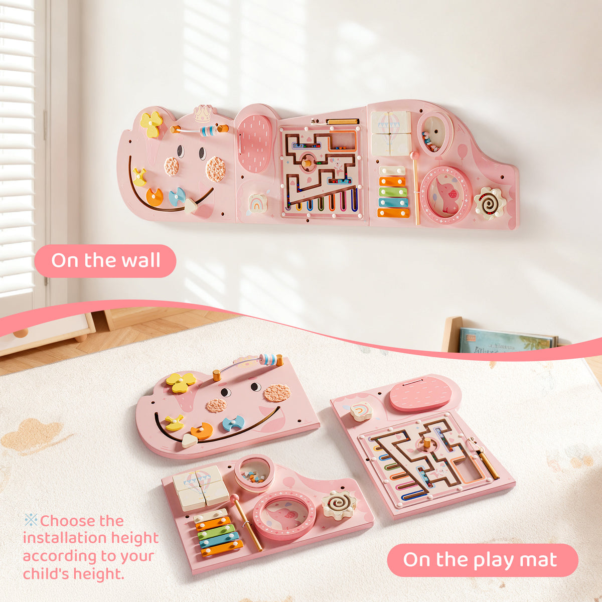 ROBUD Wooden Cream Elephant Busy Board, view 19