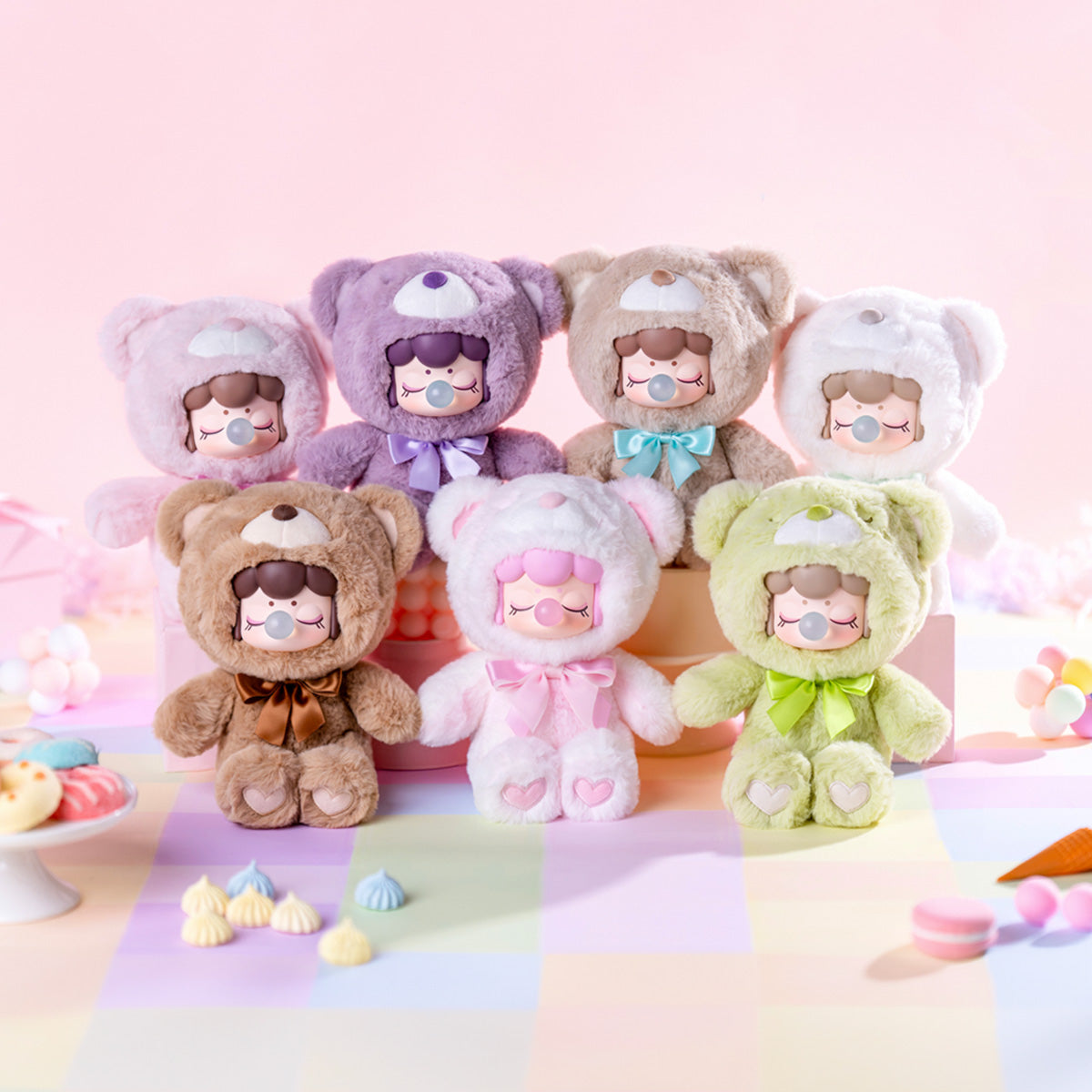 Rolife surprise plush doll blind box, angled view showing front and side