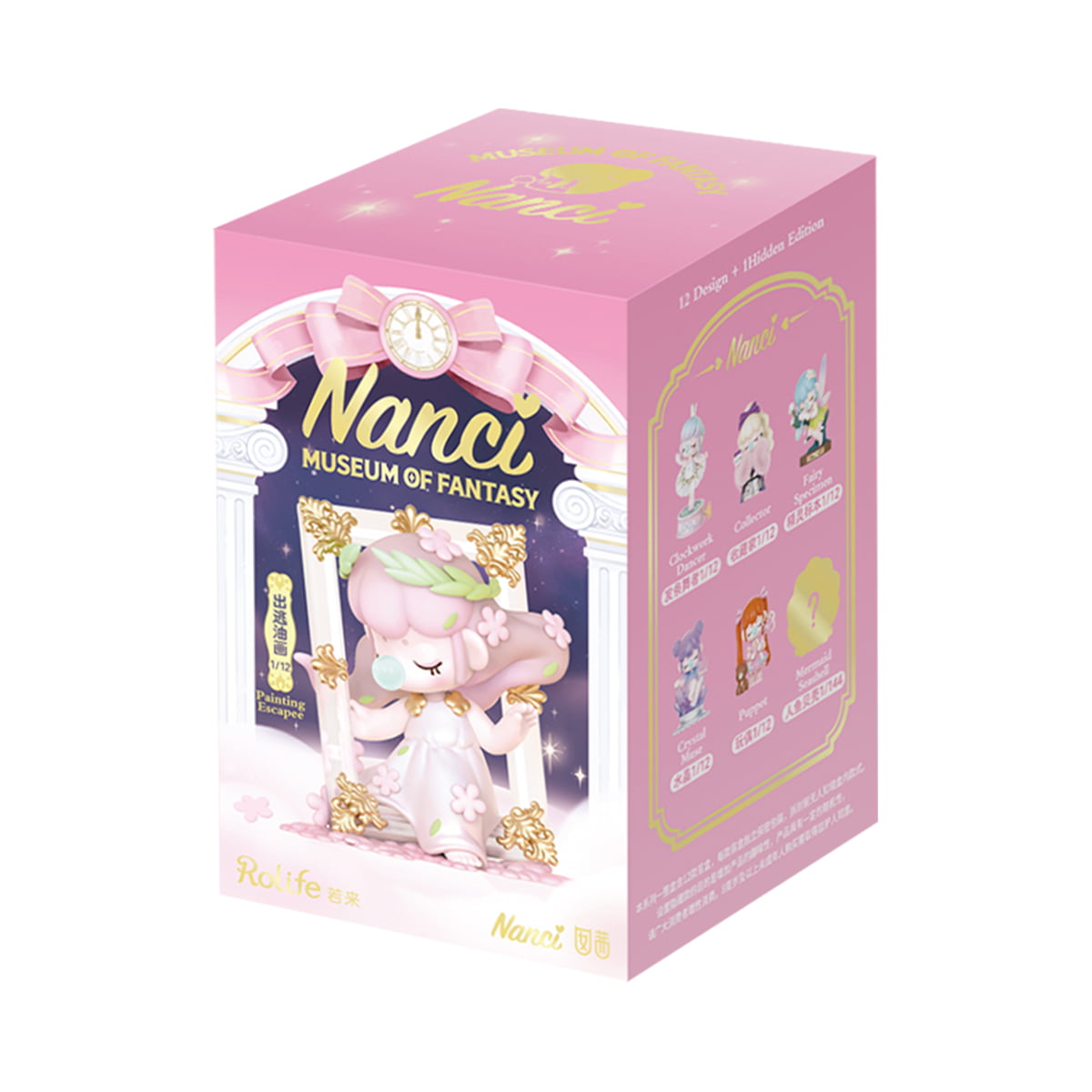Rolife Nanci Museum of Fantasy ZOXX Surprise Figure Dolls set showing collectible figurines in magical museum-themed
