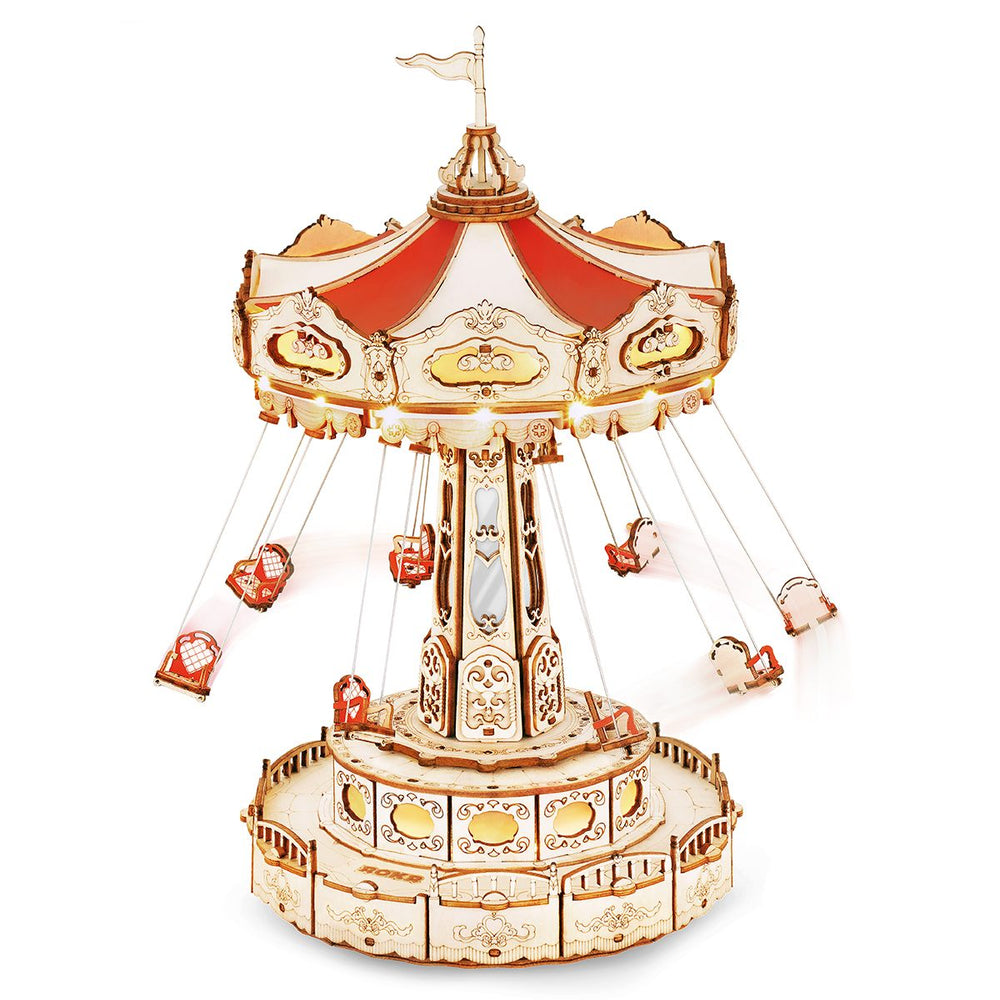 ROKR Schaukel-Spieluhr zum Selberbauen, 3D-Holzpuzzle EA02