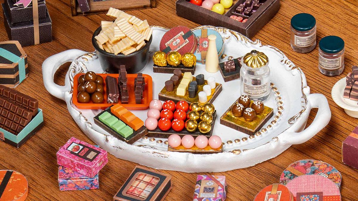 Un plateau rempli de friandises