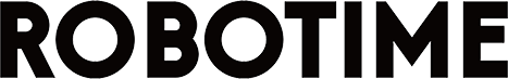 Robotime wordmark in bold black sans-serif lettering on white background, secondary logo variant