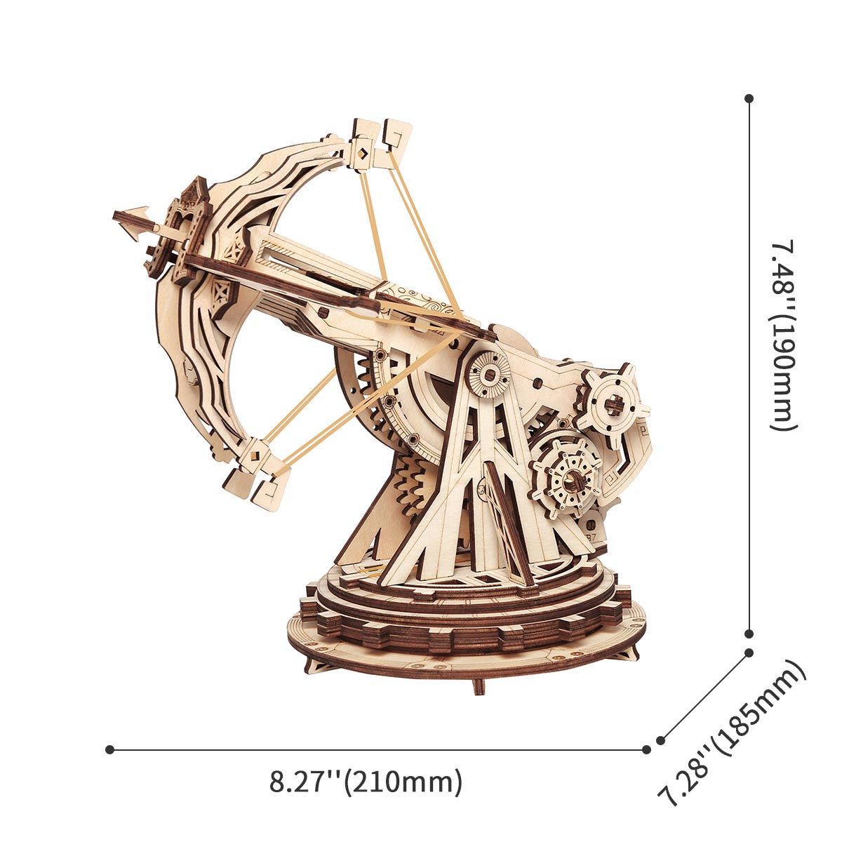ROKR, Siege Heavy Ballista, KW401, 3D wooden siege weapon puzzle, finished display