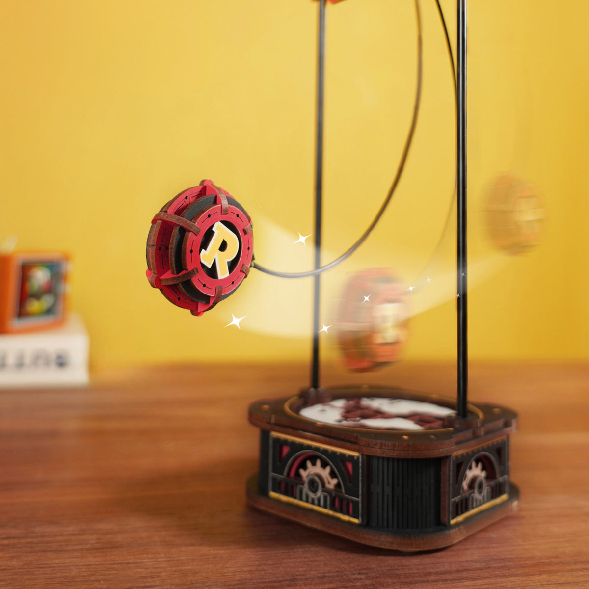 ROKR 3D wooden puzzle kit MCD01, rear view detail