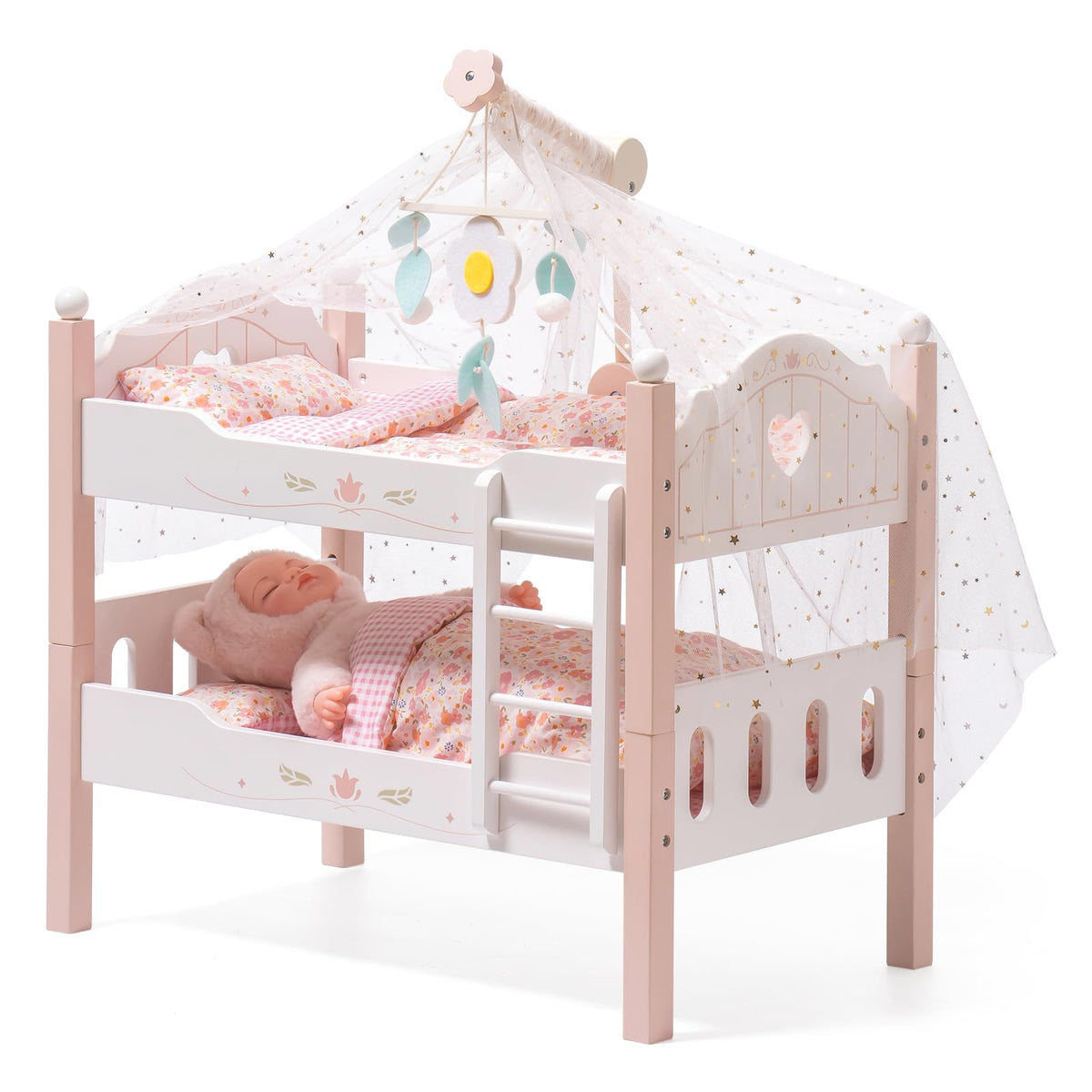 Robud baby doll pink, feature callouts and dimensions