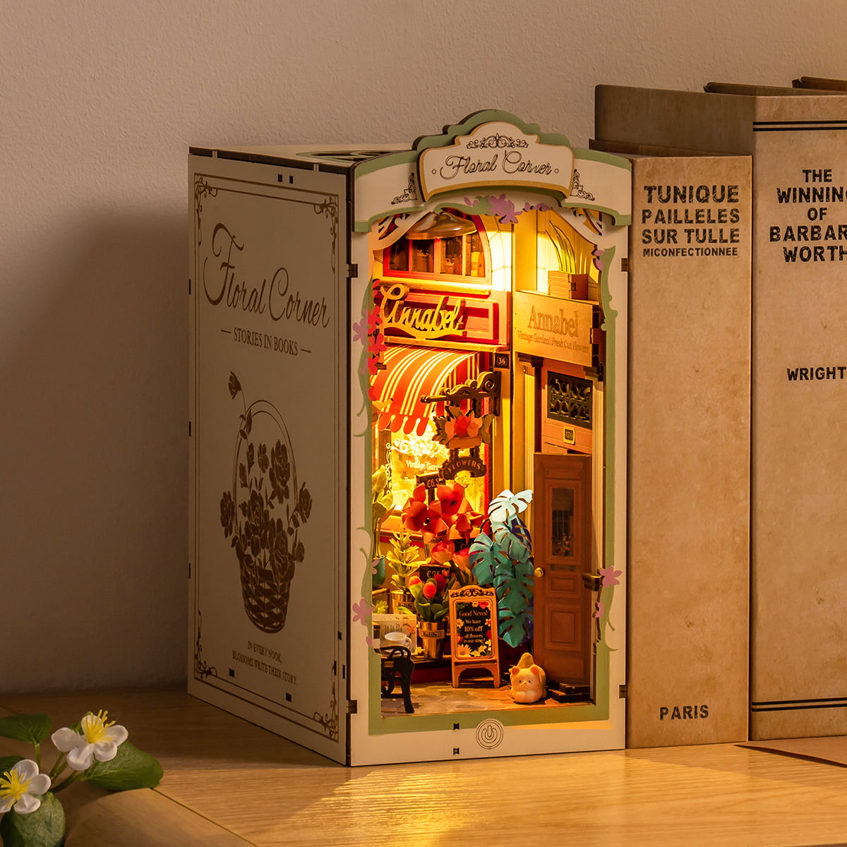 Rolife Floral Corner DIY Bücherecken-Regaleinsatz-Set TGB09
