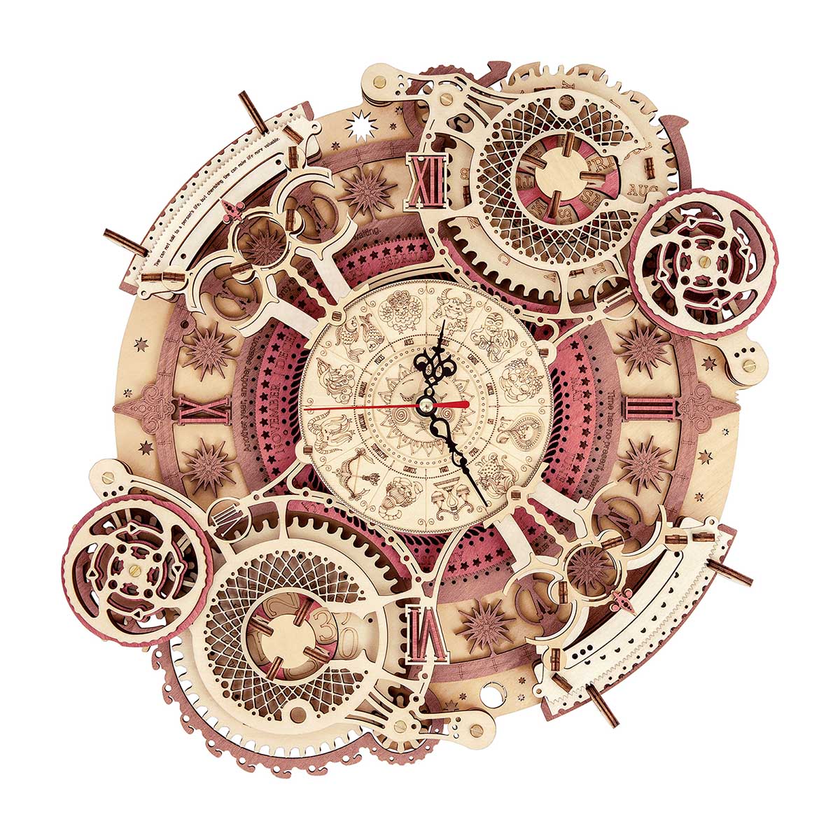 ROKR Zodiac Wall Clock Mechanical Time Art Engine LC601 main product photo