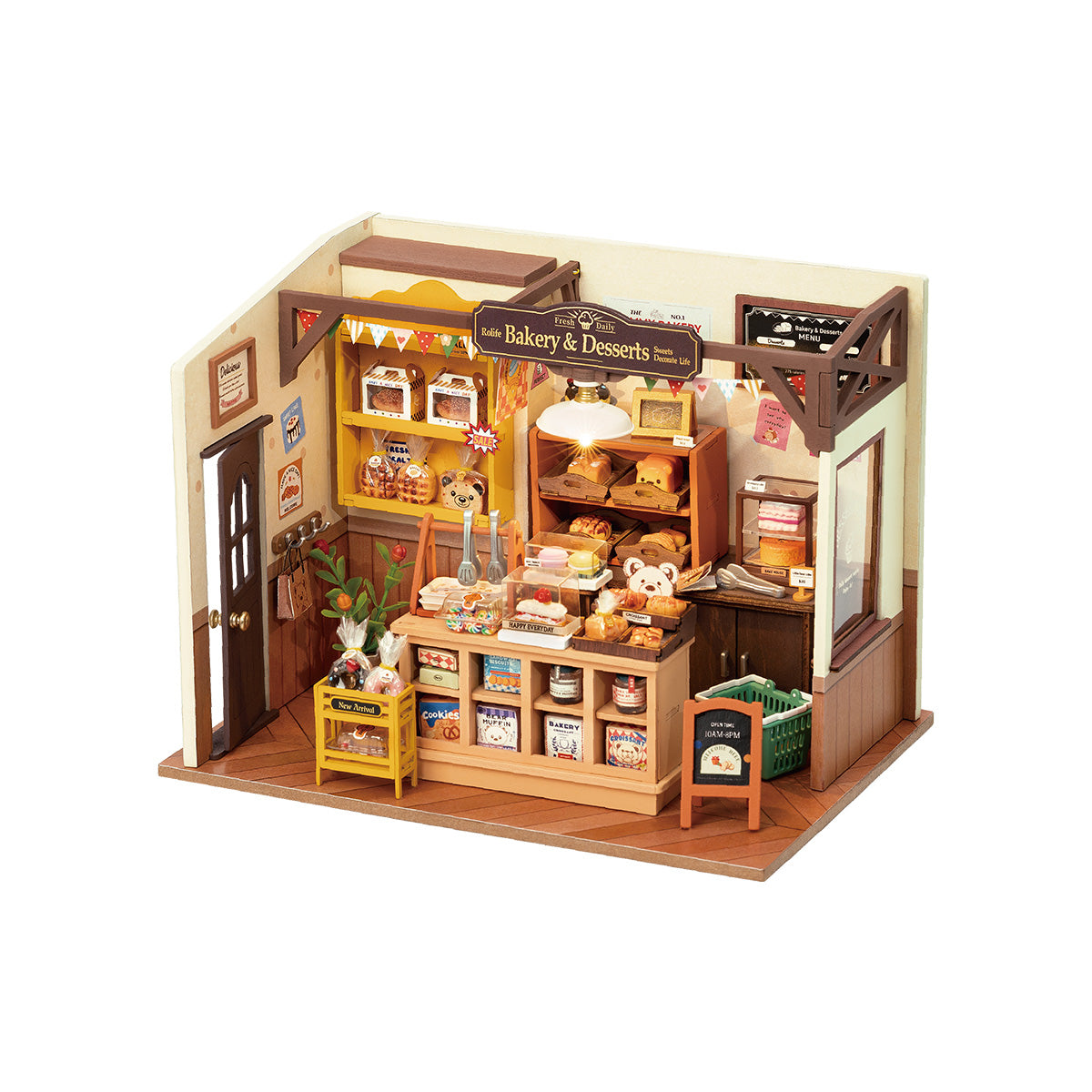 Rolife Becka's Baking House DIY Miniature House Kit DG161 main product photo