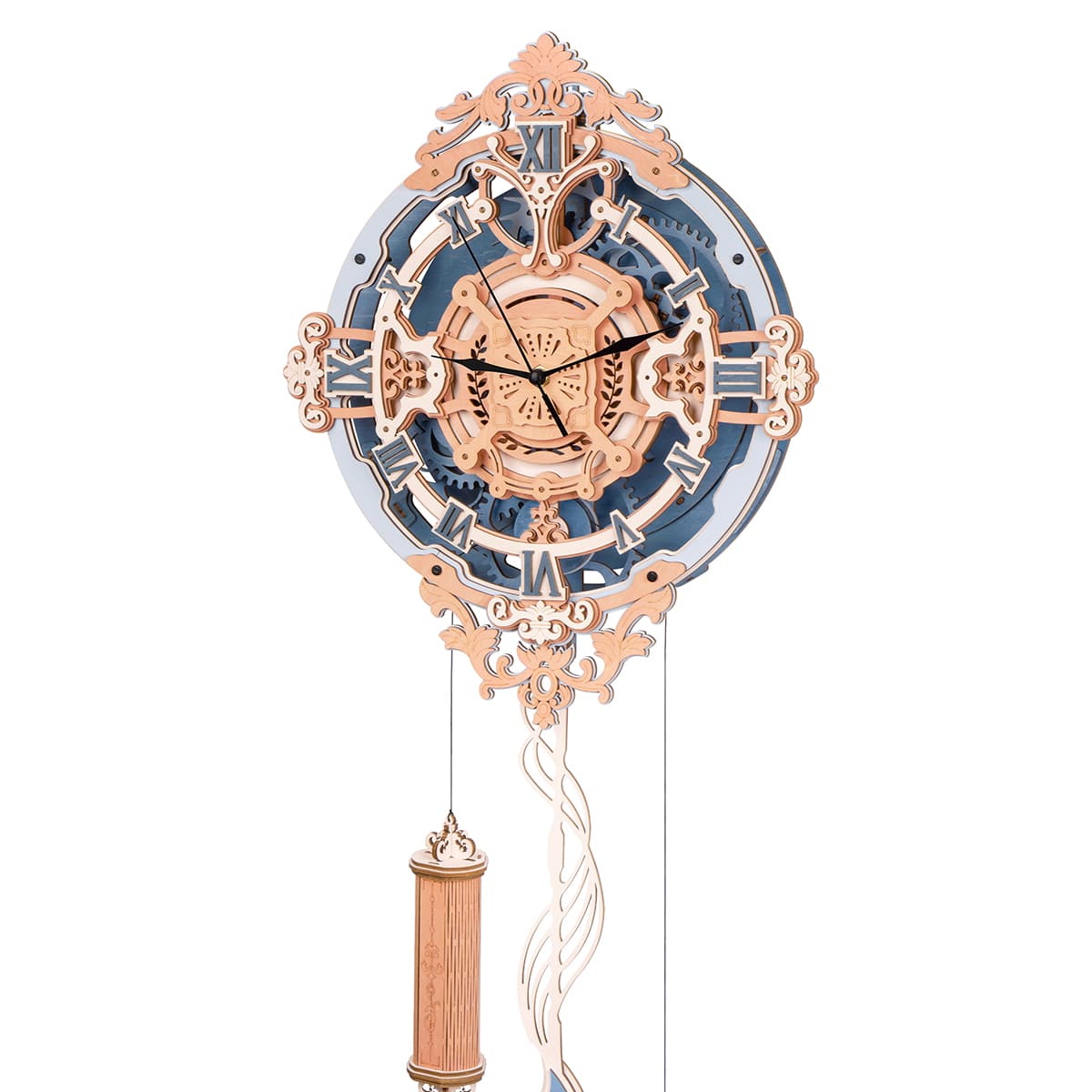ROKR Romantic Note Wall Clock 3D Wooden Puzzle LC701 main product photo