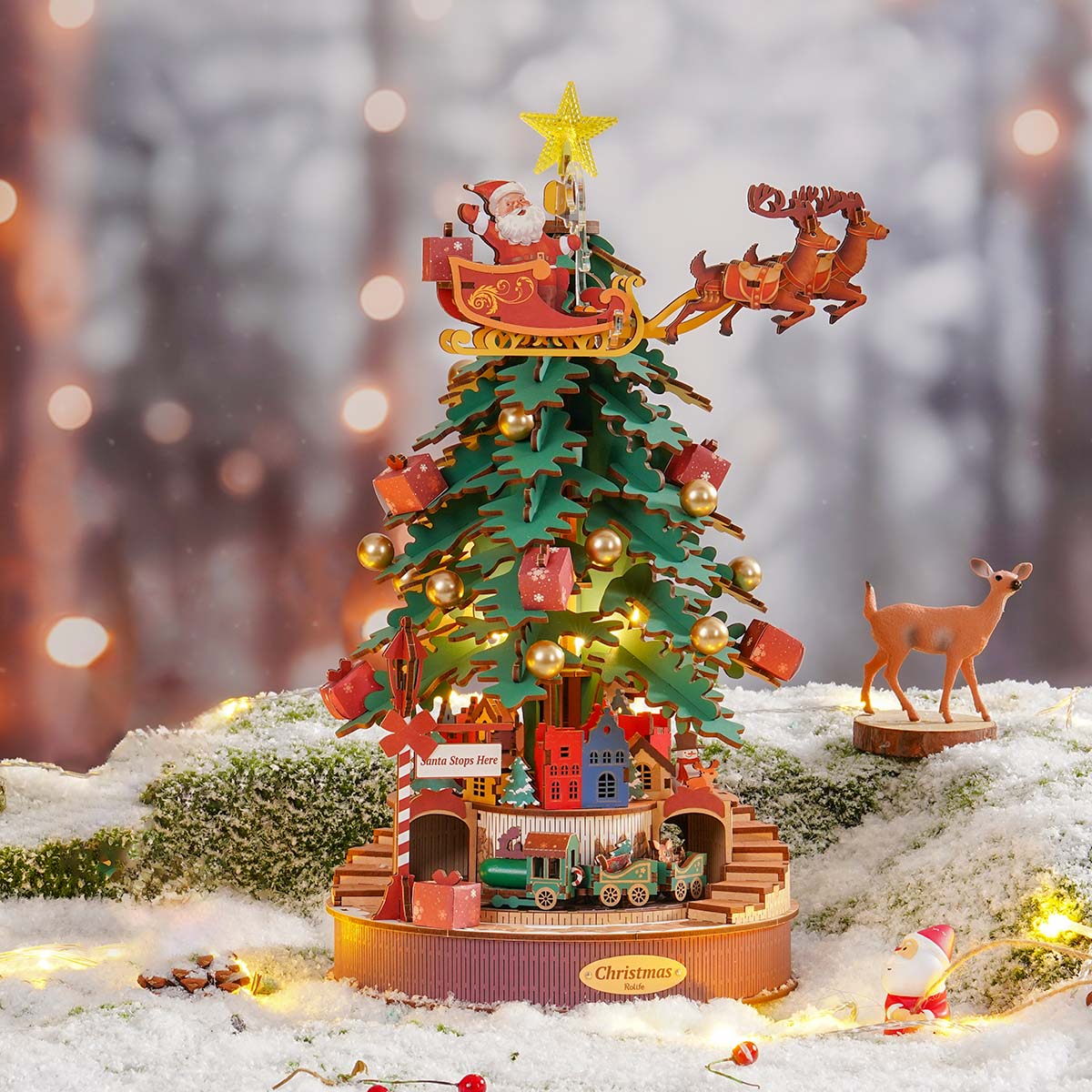 Rolife Christmas Melody Tree Music Dreamer AMS01