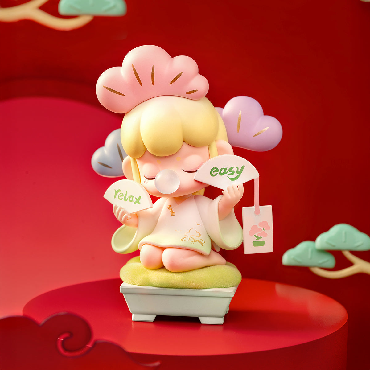 Rolife Nanci's Best Wishes Series Surprise Figure Dolls ZSXX collectible figure, illuminated scene showing lighting feature