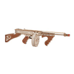 ROKR, Thompson Submachine Toy Gun, LQB01, 3D wooden toy gun puzzle, front view