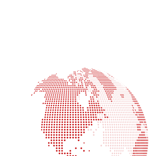 Robotime express shipping icon featuring a red dot-matrix globe graphic on white background for the shipping services section