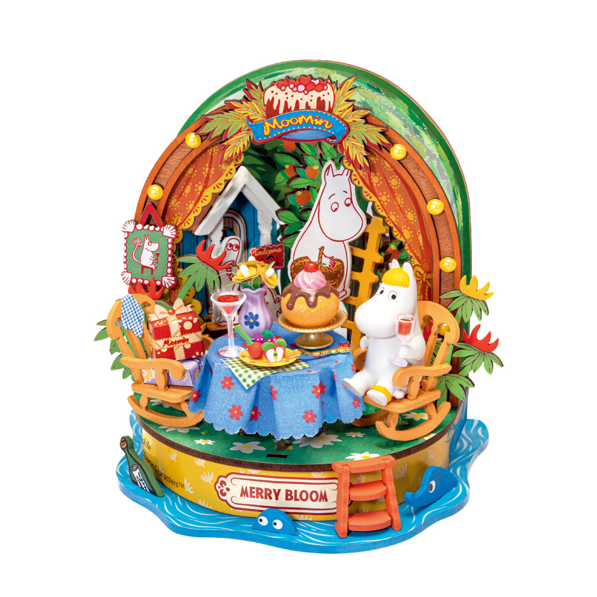 Rolife Snorkmaiden Garden Party miniature isolated against a white background