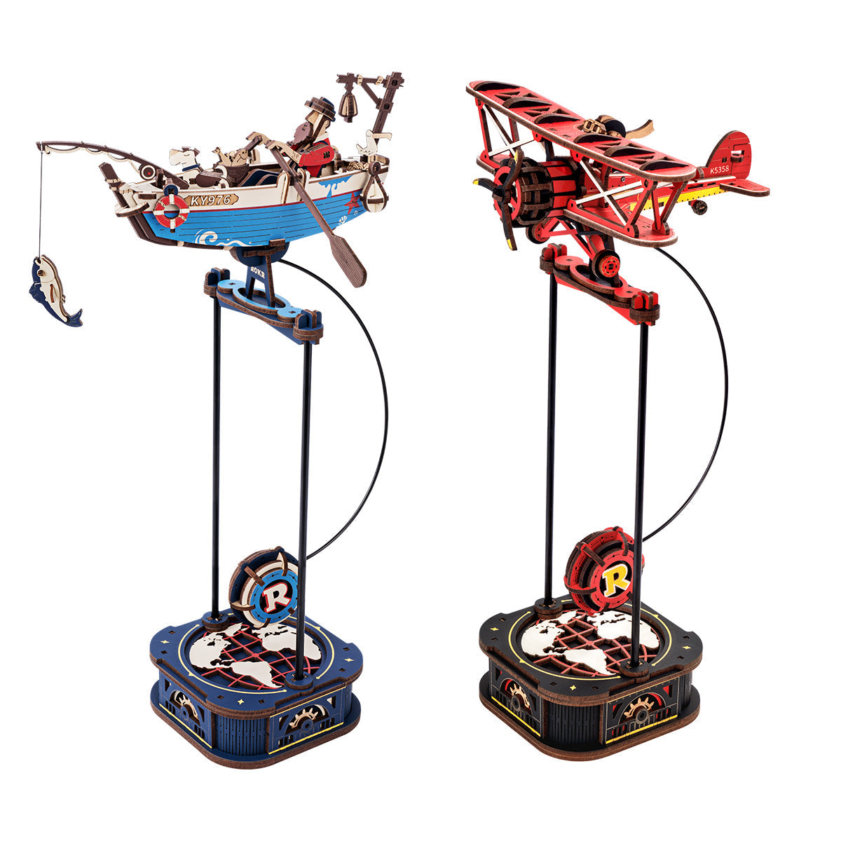 ROKR Bundle + DIY gift bundle, product detail view: MCD01 Globetrotter and MCD02 Cycling Adventurer pendulum toys MCD02 ma...