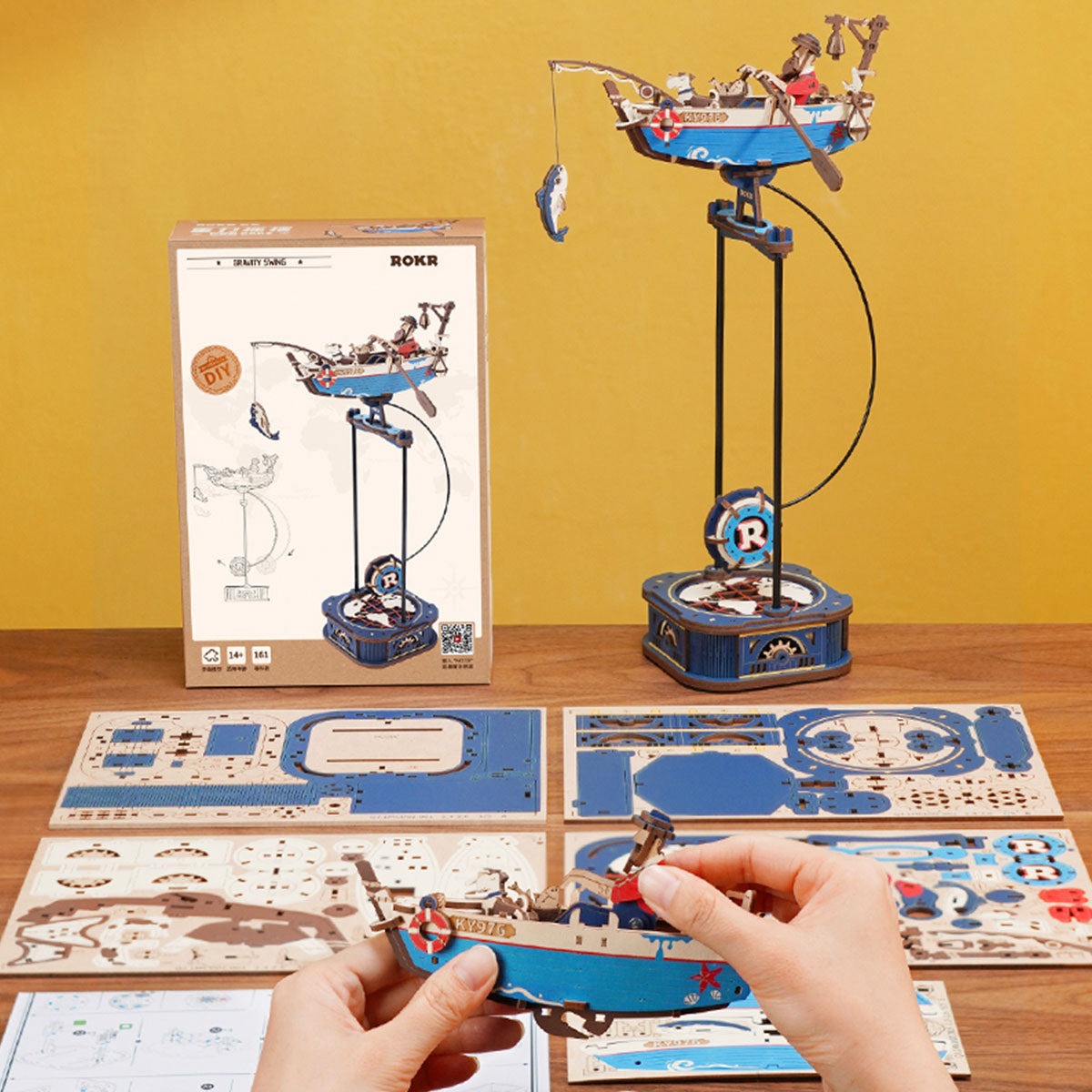 ROKR Bundle + DIY gift bundle, product detail view: MCD01 Globetrotter and MCD02 Cycling Adventurer pendulum toys MCD02, v...