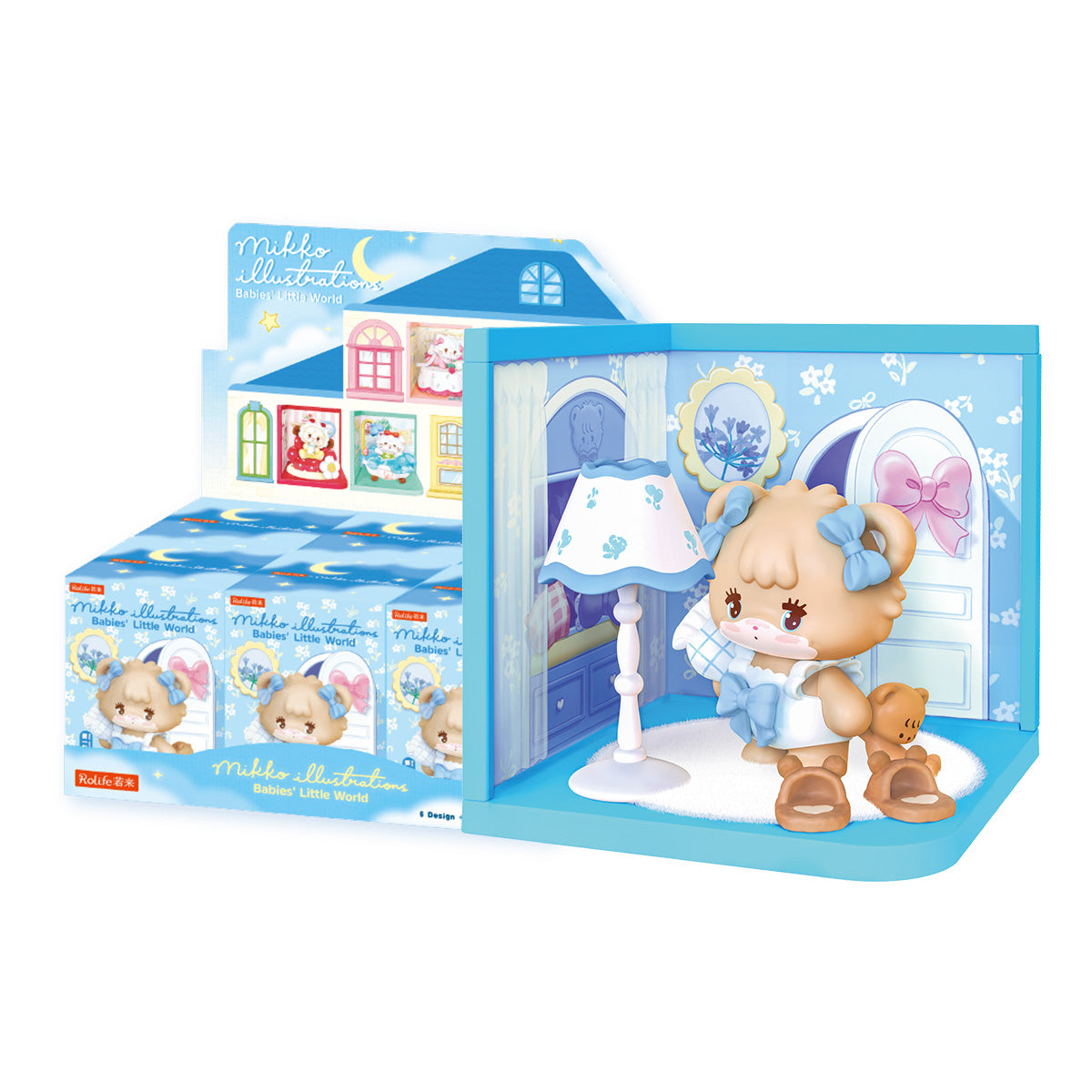 Rolife Mikko Babies' Little World Surprise Figure Doll MAXX collectible figure, product front view on neutral background