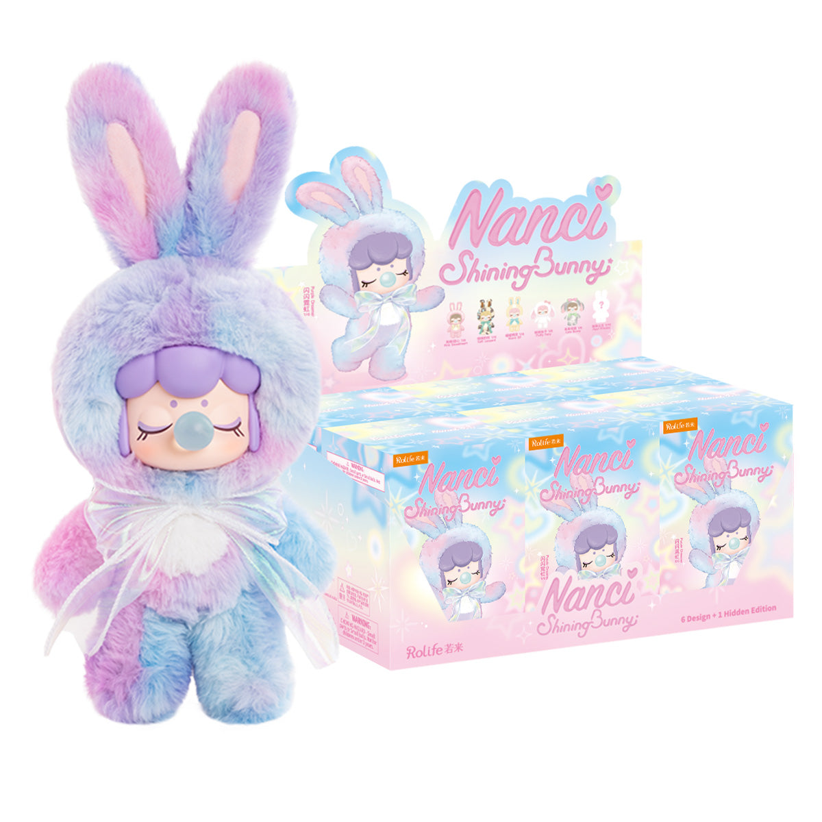 Rolife Nanci's Shining Bunny MNBXX surprise plush doll, product detail view