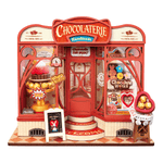 Rolife Sweet Chocolate Shop Miniature House DS046 DIY miniature house kit, product front view on neutral background