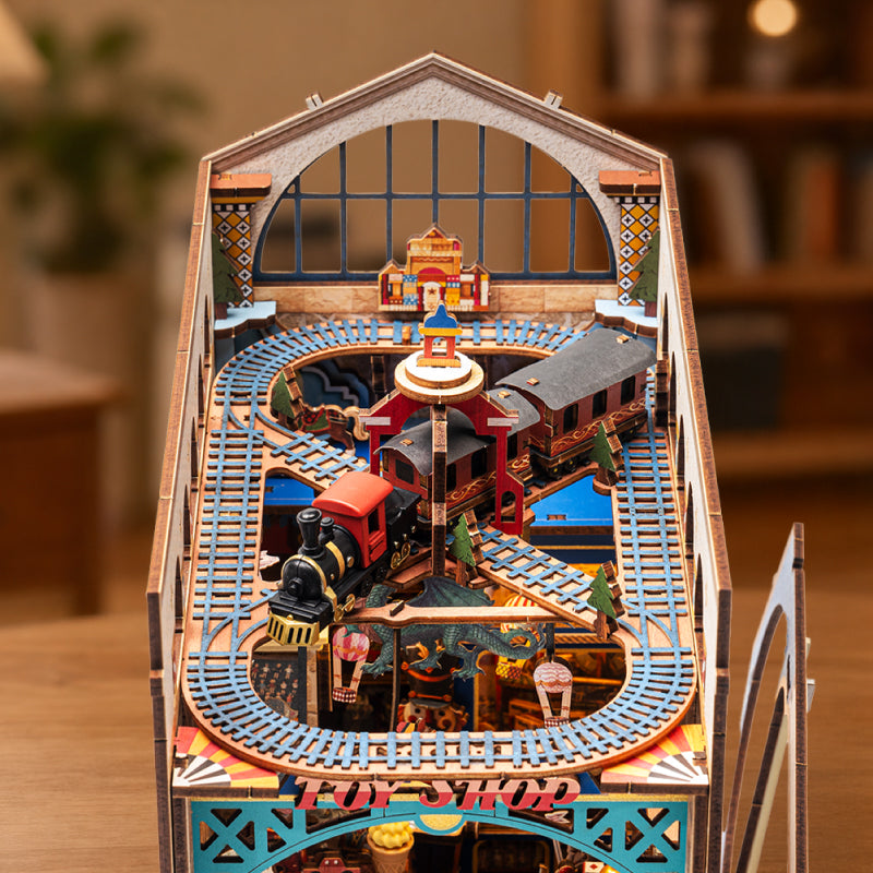 A Train Above the Toy Shop
