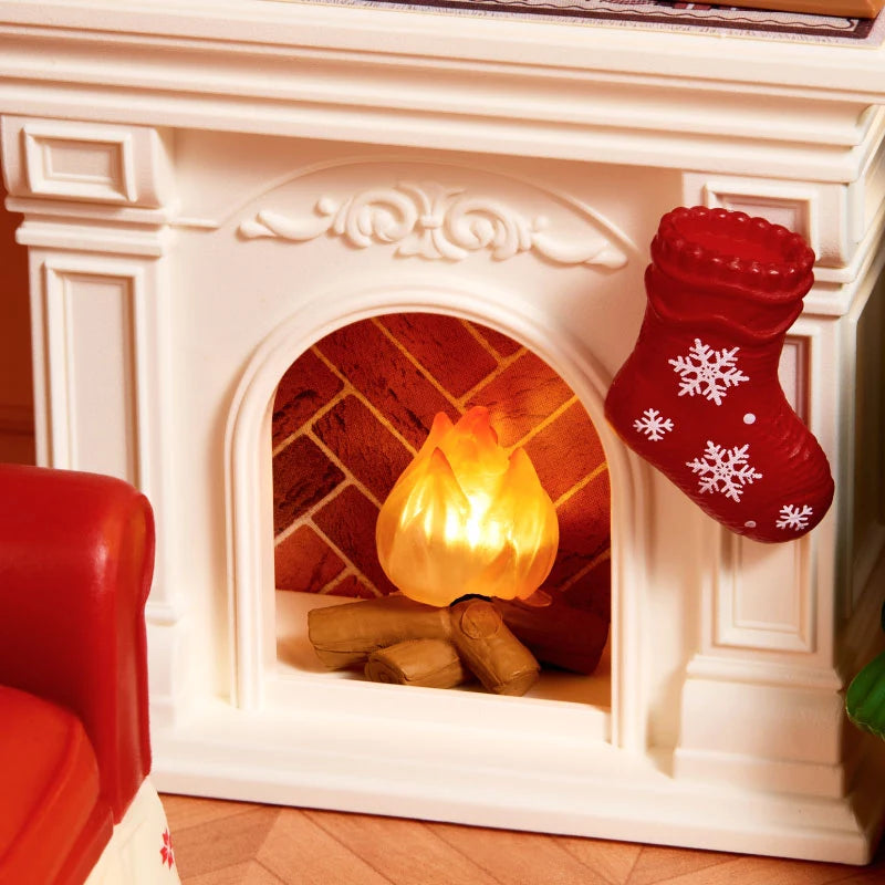 Warm Fireplace Glow