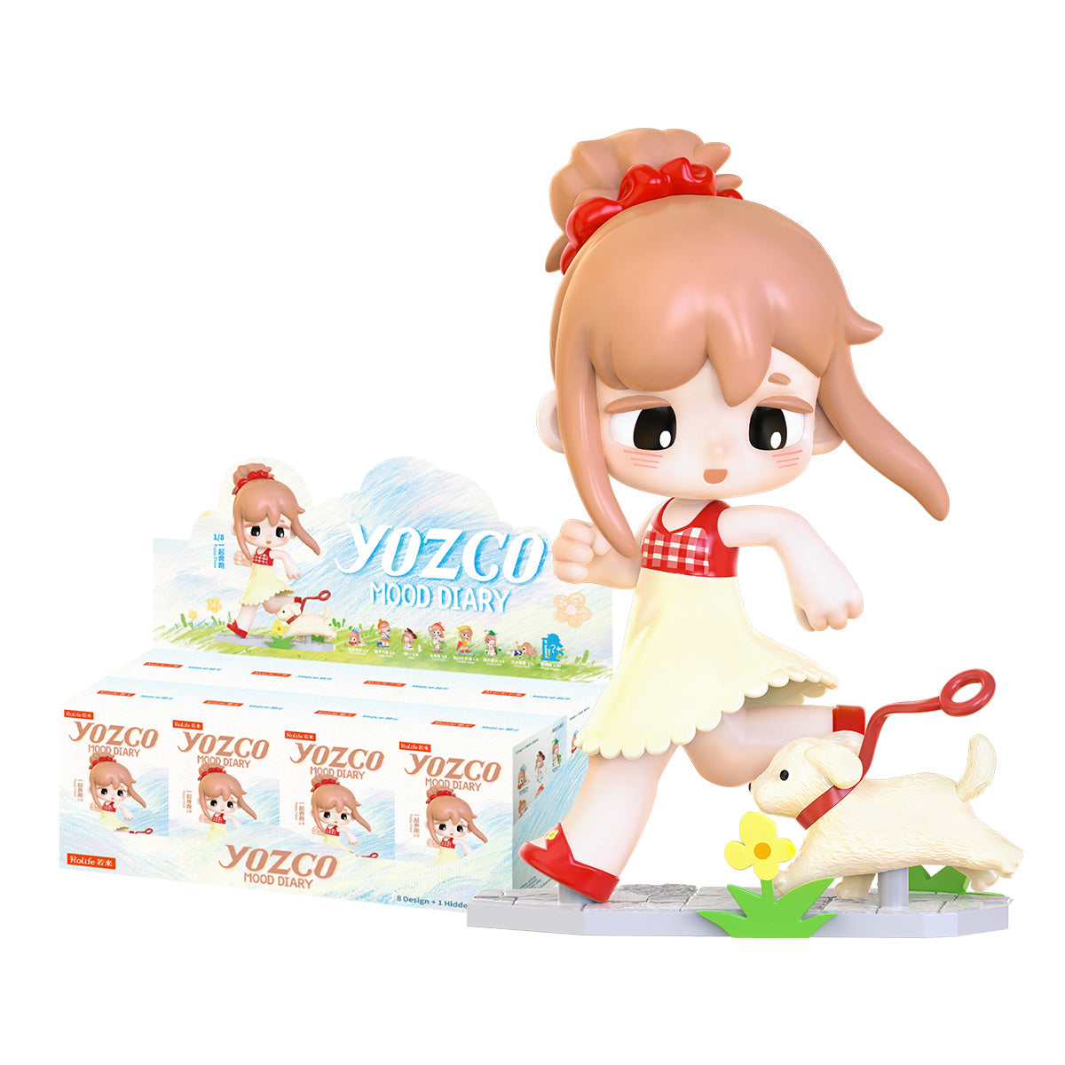Rolife Yozco Mood Diary Surprise Figure Dolls RAXX collectible figure, product front view on neutral background